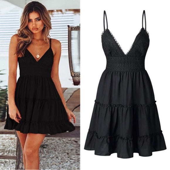 Delilah Black boho dress - Picture 3 of 4